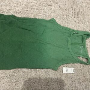 Aerie Green Ribbed Tank Top size small
